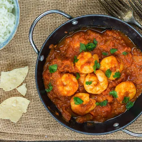 Gambas au curry
